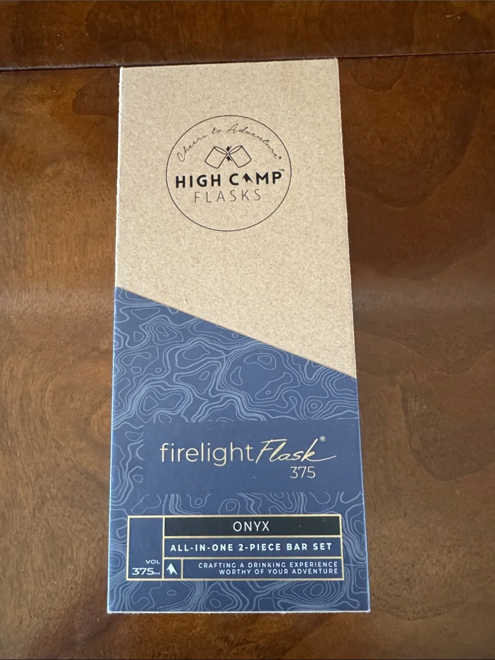 High Camp Onyx Firelight Flask 375 - 2-Piece Bar Set NWT!